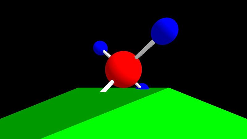 Interactive 3D Visualization of a Methane Molecule using Three.js