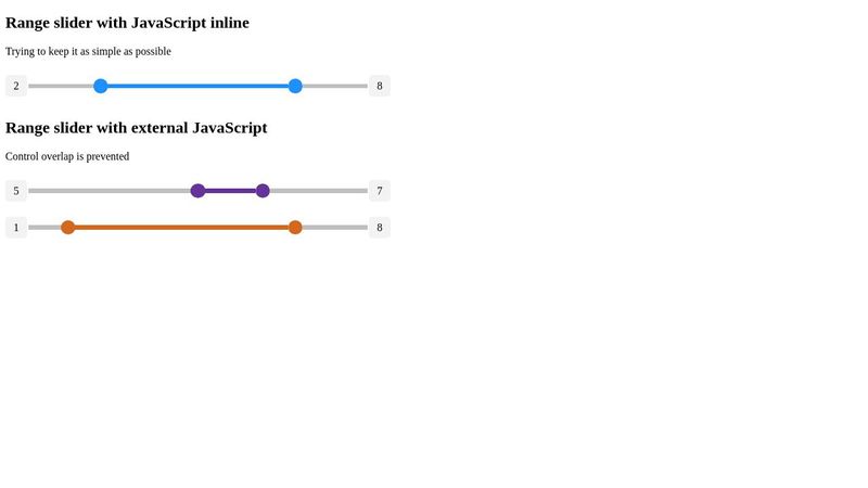 CSS Range Slider 2
