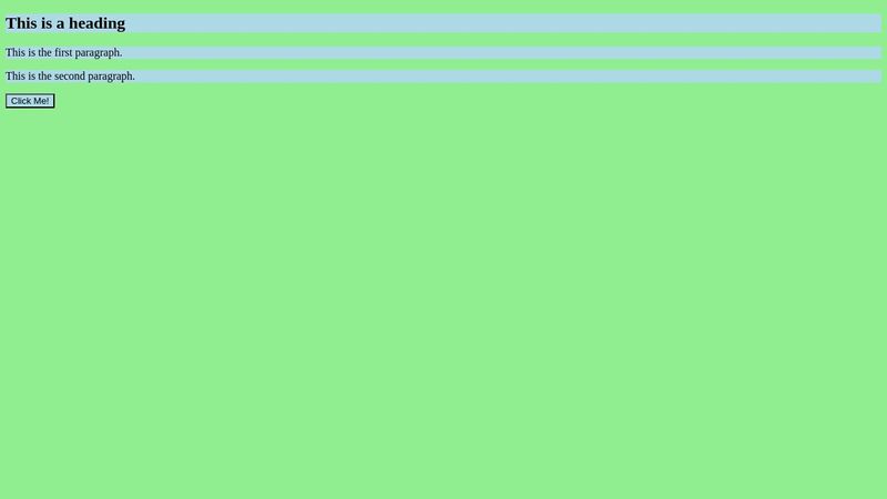 html background color - inline example