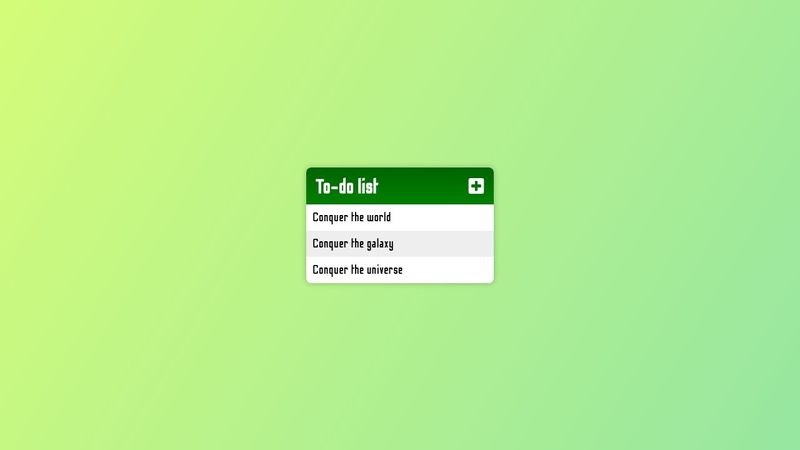 To-do list (jQuery, Fontawesome)