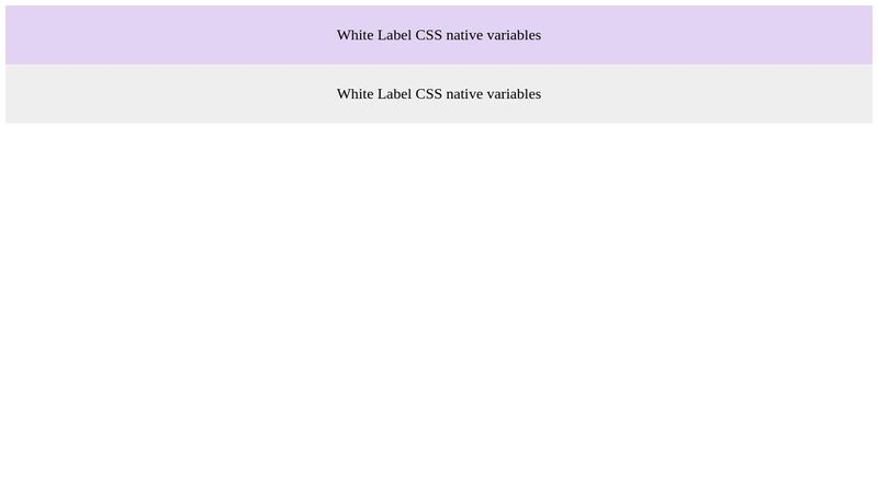 White Label CSS