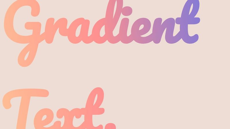 Gradient Text-CSS Art