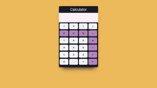 Calculator Layout (HTML + CSS)
