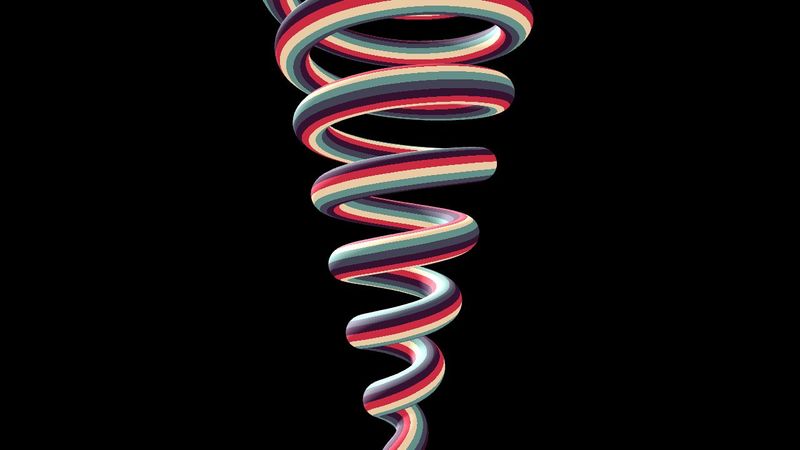 Spiral animation in Three.js