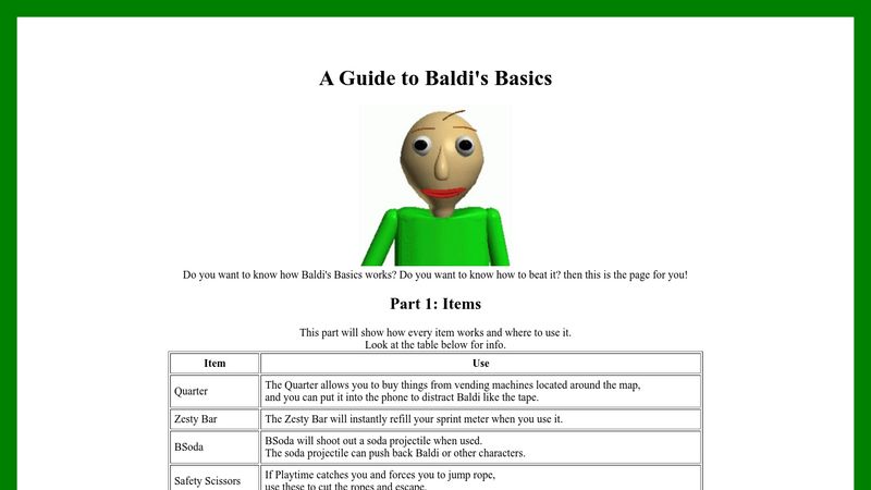 Steam Workshop::Baldi's Basics Plus Model Pack Reborn