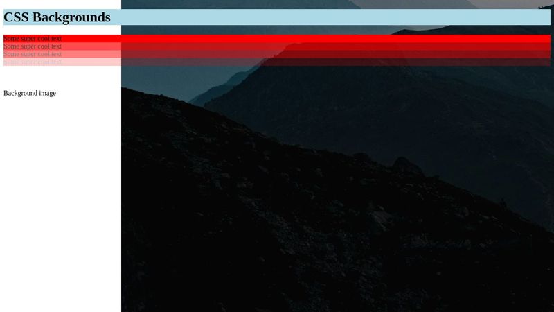 css backgrounds