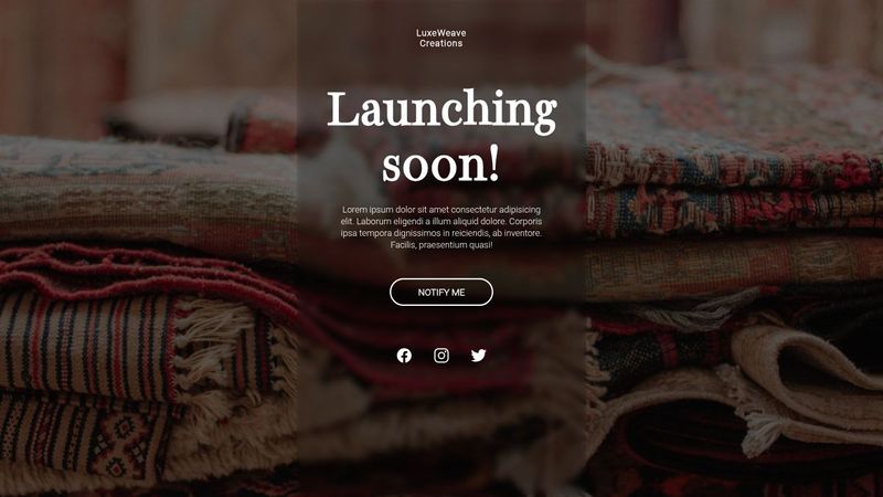 Comming Soon Landing Page
