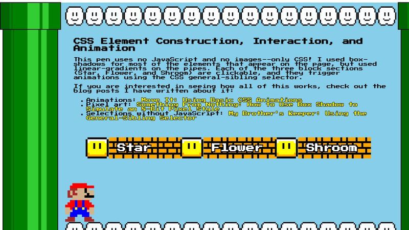 Pure HTML/CSS Interactive Concept
