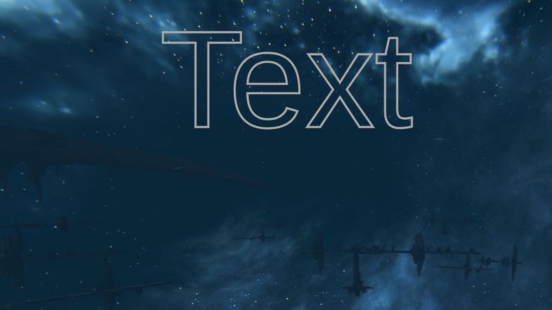 прозрачный текст с обводкой