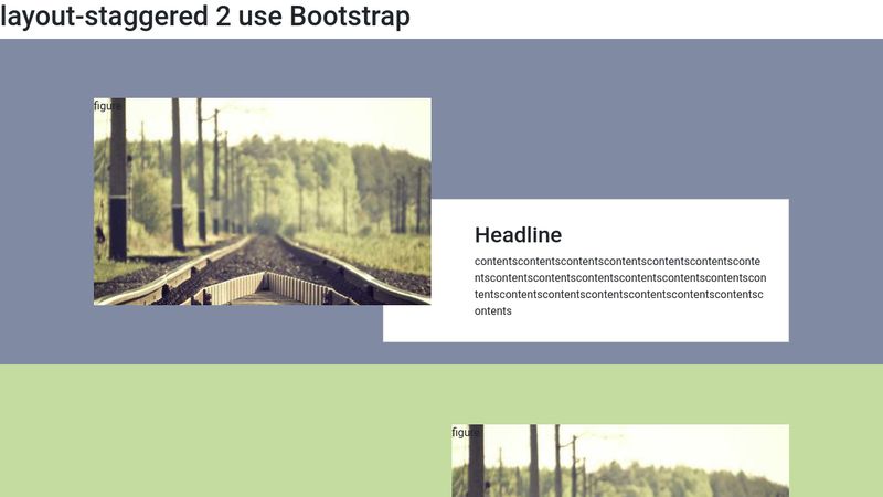 responsive layout-staggered 2 with Bootstrap