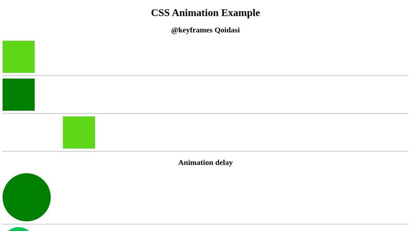 CSS Animation Example