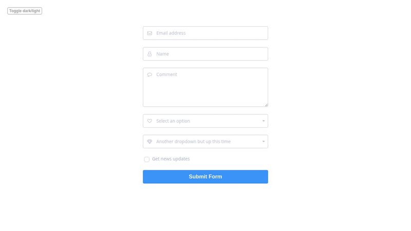 CodePen Home Form Animations