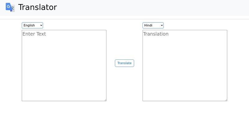 Translator Using API