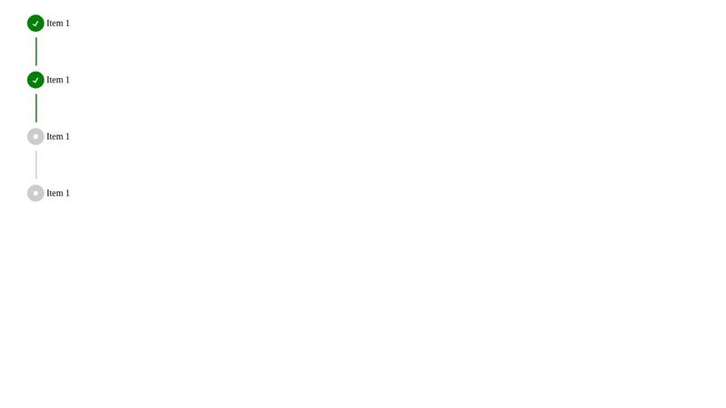 Vertical Step Progress Bar