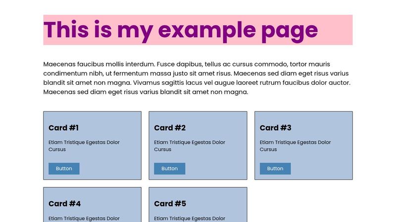 Simple CSS Example