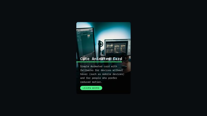 CSS Animated Card