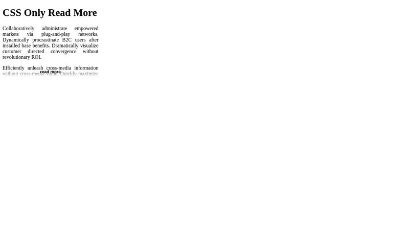 CSS Read More Demo image.