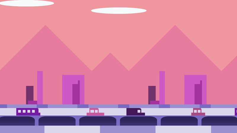 CSS Shapes Parallax City