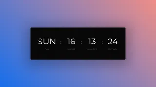 CSS Variable - Digital Clock