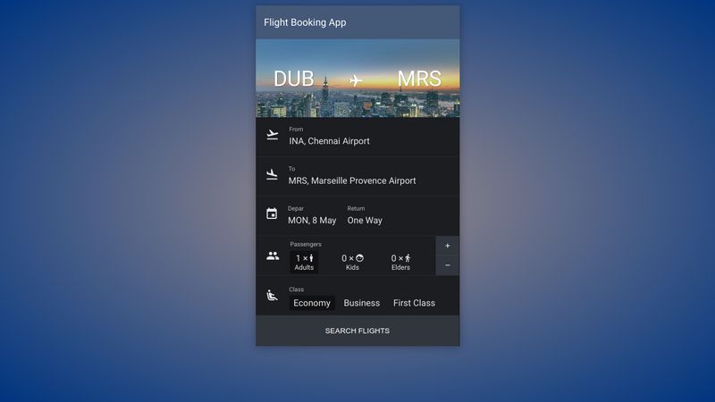 CodePen - Flight Booking Website