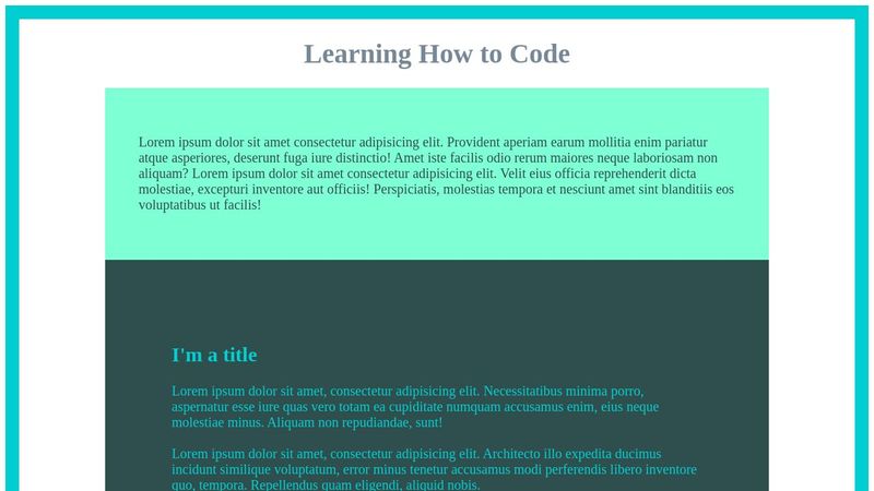 CSS + HTML Practice
