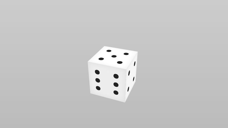 Single-element 3D dice with CSS