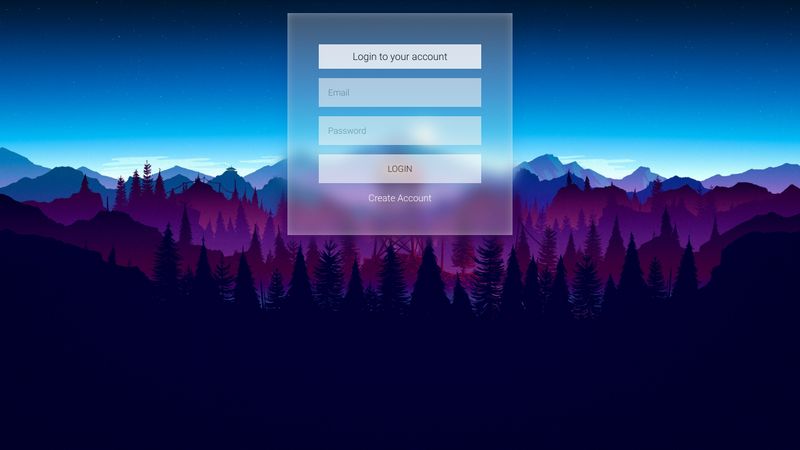 Fluent Design Login form