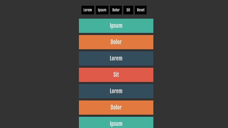Html + css filter