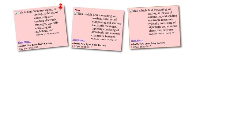 Sticky Note With Animation