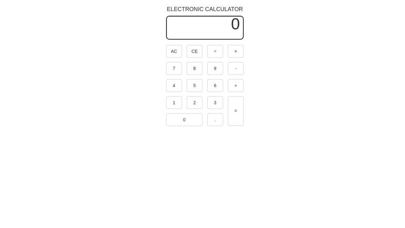 CodePen - JS Calculator