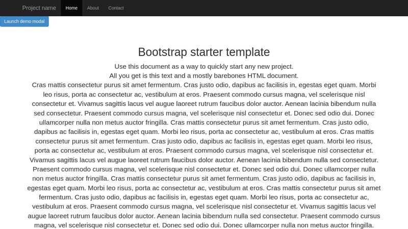 Bootstrap - Scroll modal window