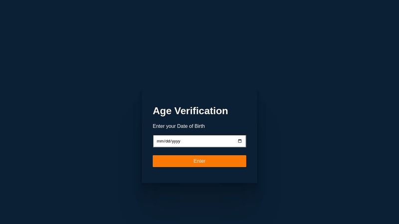 Website Age Verification (User has to enter their DOB) - CSS & JavaScript