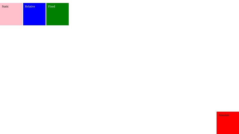 CSS Positioning Demo