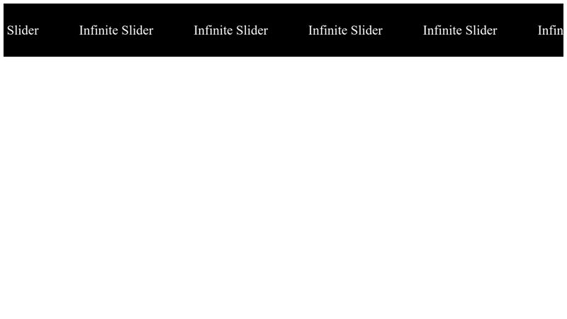 Infinite Marquee slider using CSS only