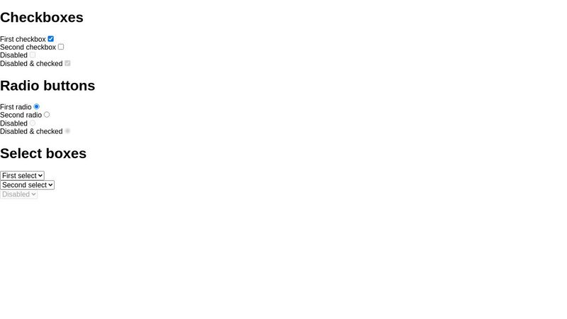 Completely CSS: Custom checkboxes, radio buttons and select boxes