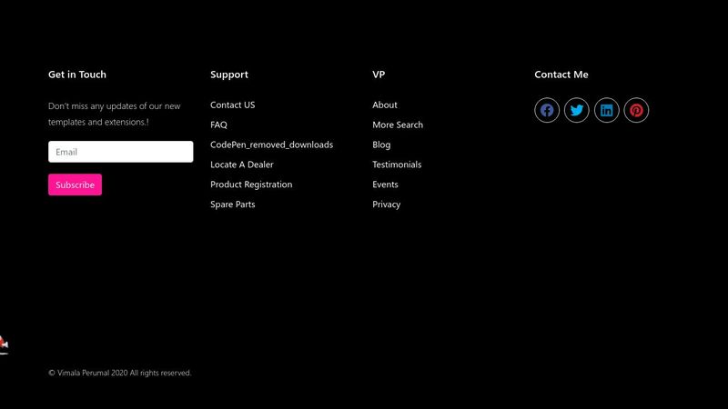 Stylish Footer || HTML/CSS