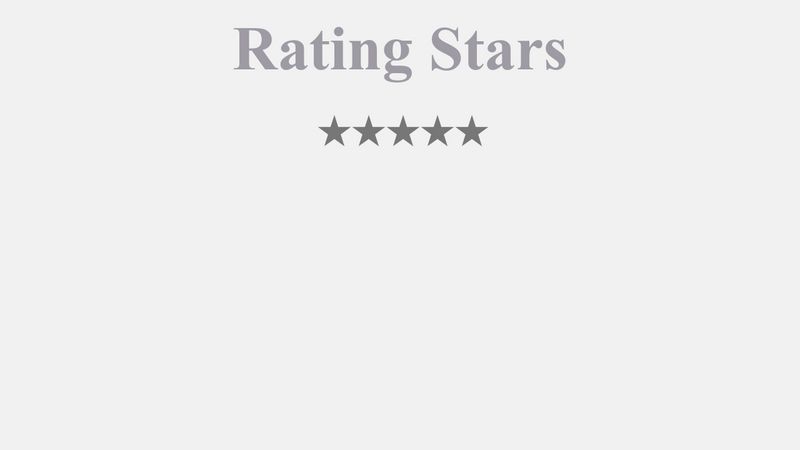 Rating Stars