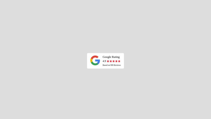 Google Rating Badge - HTML and CSS