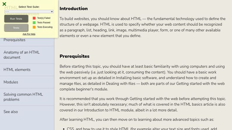 Technical Documentation Page HTML (FreeCodeCamp)
