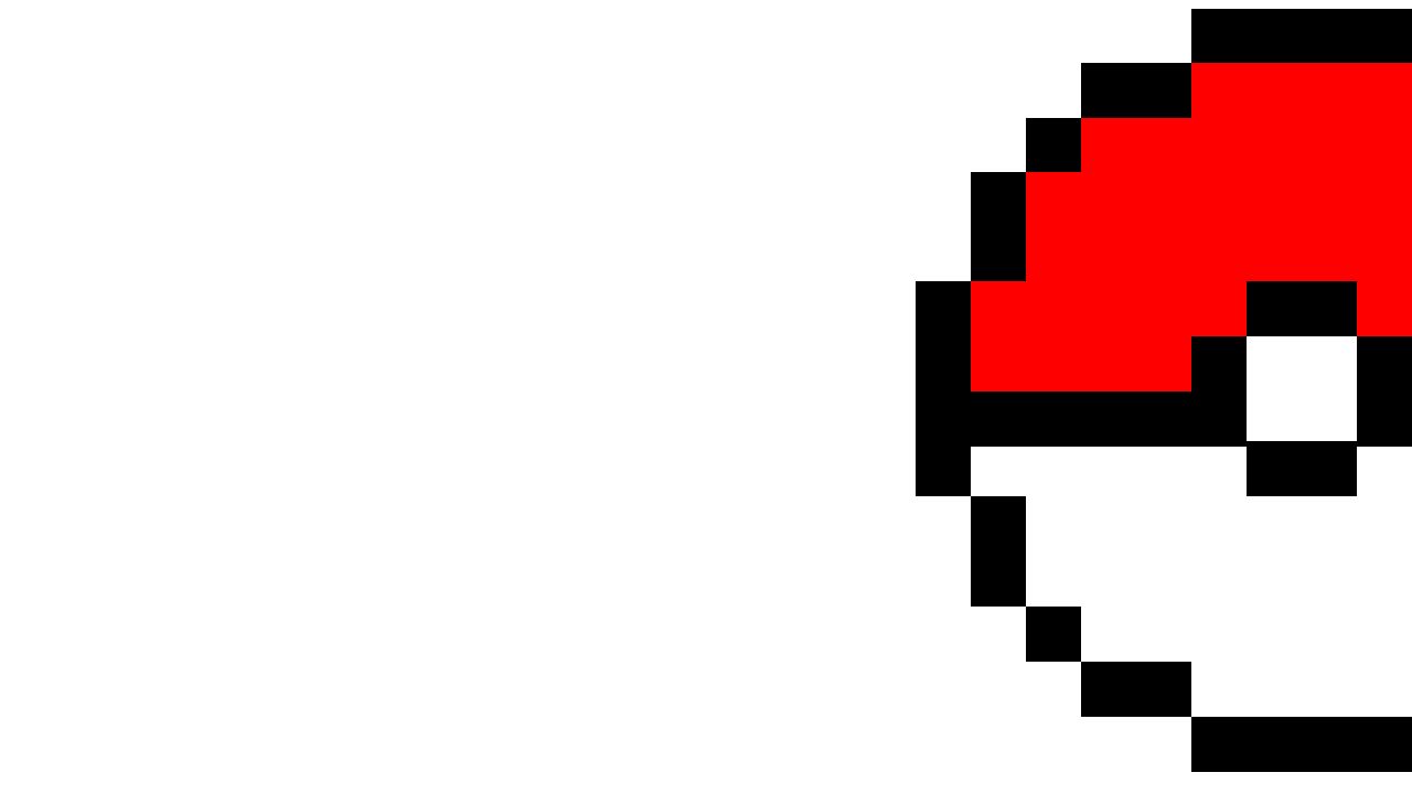 Poke ball pixel art