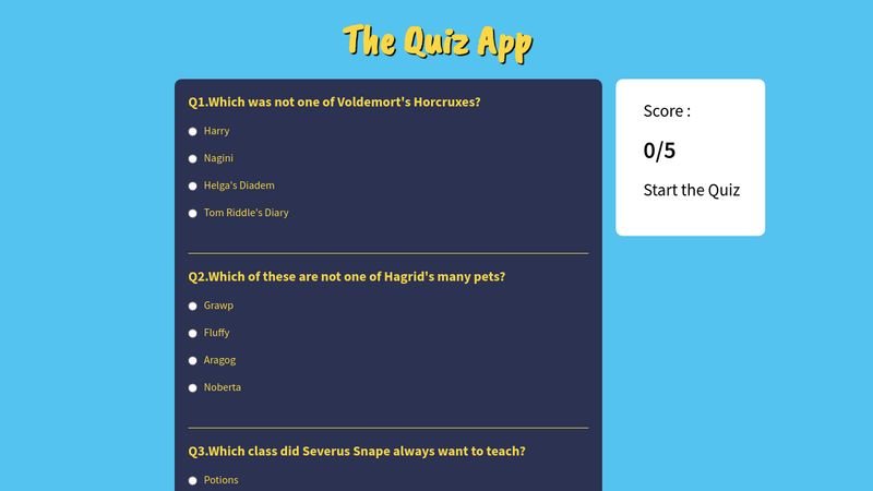 The Quiz App