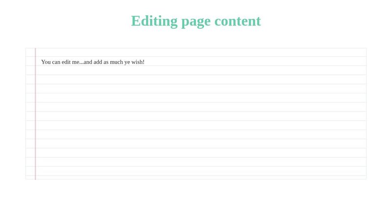 HTML - contenteditable