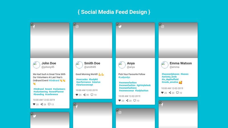 Social Media Feed Design