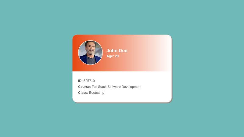 HTML/CSS - Student ID Card