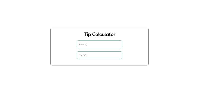 Tip Calculator   EYewaBQ 800 