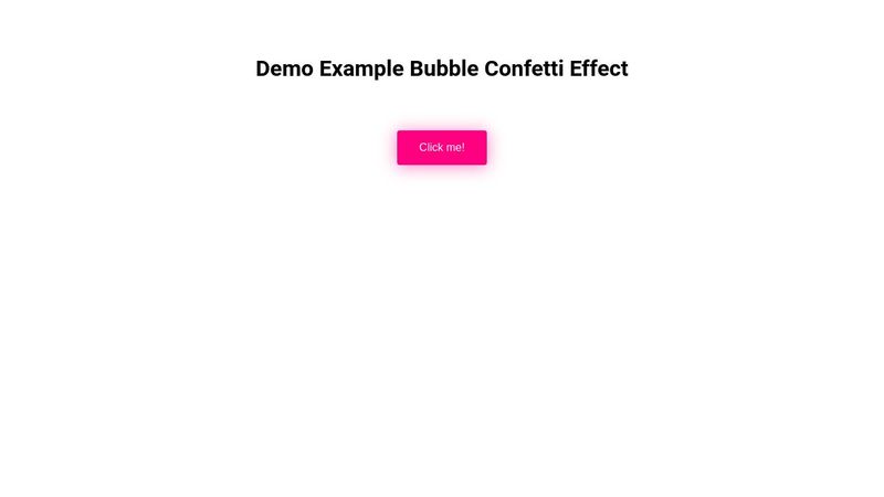Make Bubble Confetti Effect Button With JavaScript