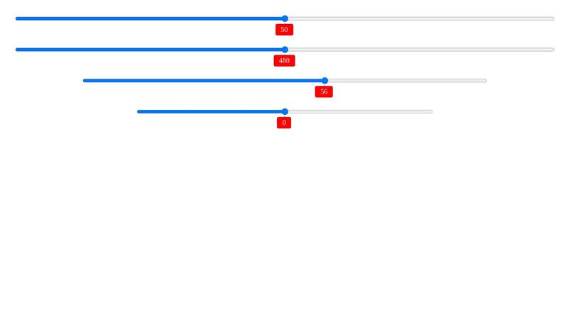 Range Slider that Displays Value
