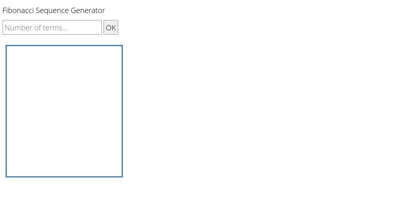 Fibonacci Sequence Genrator - Array and While Loop