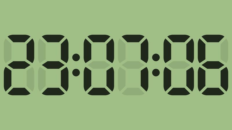 SVG Digital Clock Display