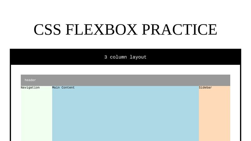 Flexbox practice